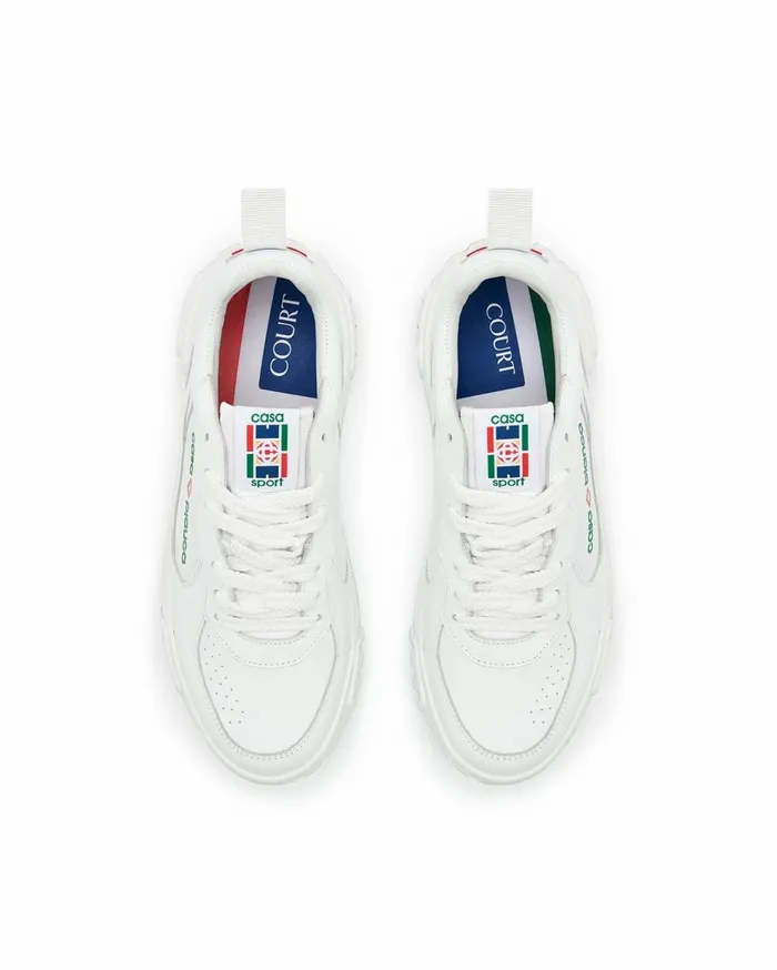 Sneakers Women Casablanca Paris Court White Sneaker