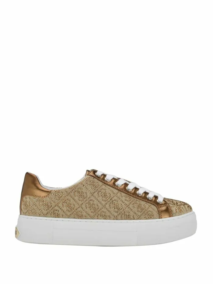 Sneakers Women Gelsen Rhinestone Logo LowTop Sneakers Bronze GUESS Sneakers Women Gelsen Rhinestone Logo LowTop Sneakers Bronze GUESS