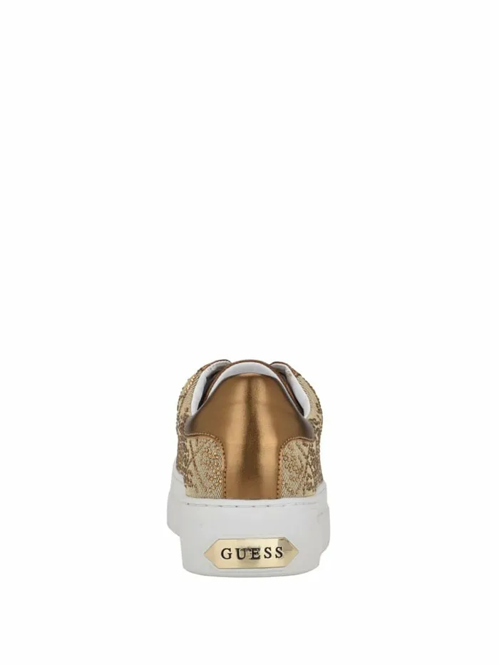 Sneakers Women Gelsen Rhinestone Logo LowTop Sneakers Bronze GUESS Sneakers Women Gelsen Rhinestone Logo LowTop Sneakers Bronze GUESS