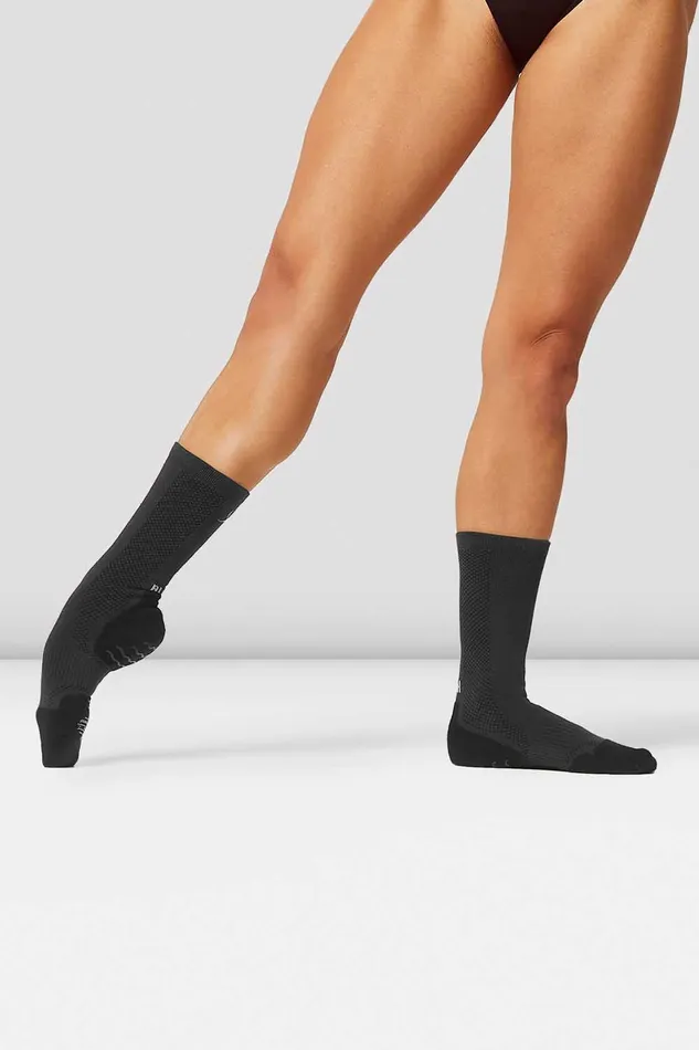 Socks Bloch Accessories Blochsox Dance Socks Charcoal Knit