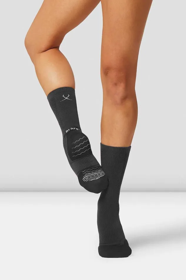 Socks Bloch Accessories Blochsox Dance Socks Charcoal Knit
