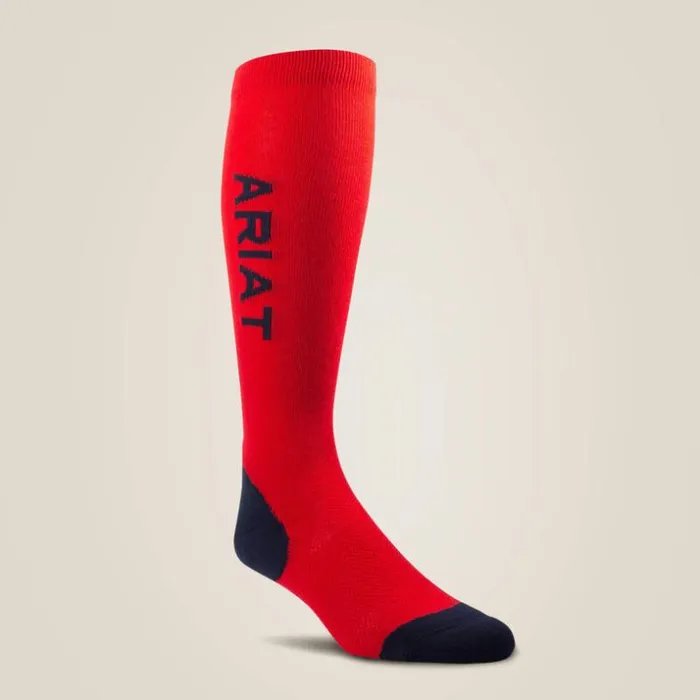 Socks MenWomen Ariat AriatTEK Performance Socks Red