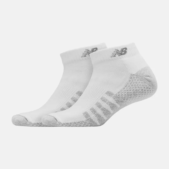 Socks MenWomen Coolmax Low Cut Socks 2 Pack WHITE New Balance