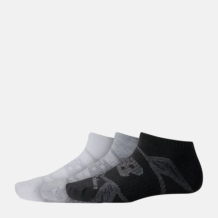 Socks MenWomen New Balance Performance No Show Socks 3 Pack GREY MULTI