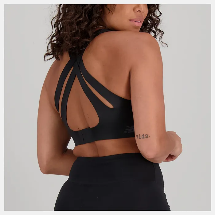 Sports Bras New Balance Women NB Fortiflow Bra BLACK Sports Bras New Balance Women NB Fortiflow Bra BLACK