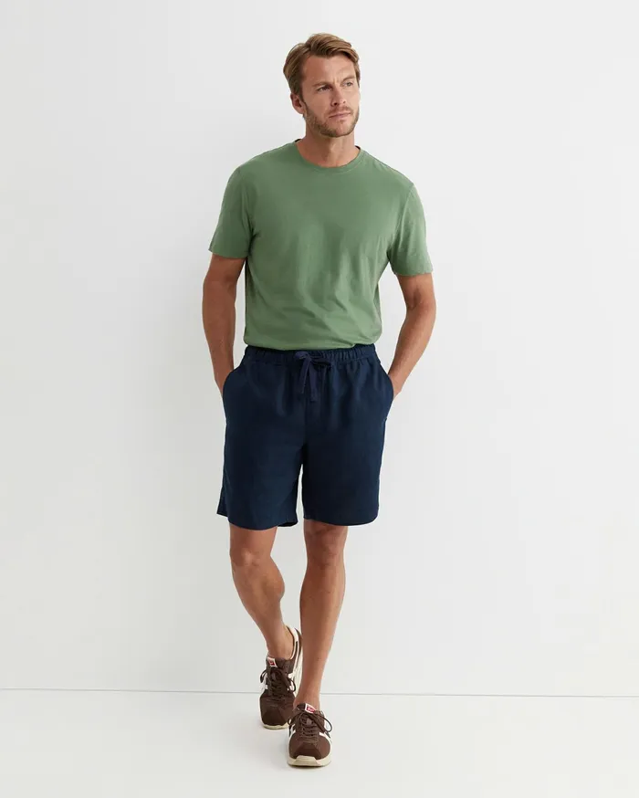 Sportscraft Caffery Linen Short Navy Men Shorts