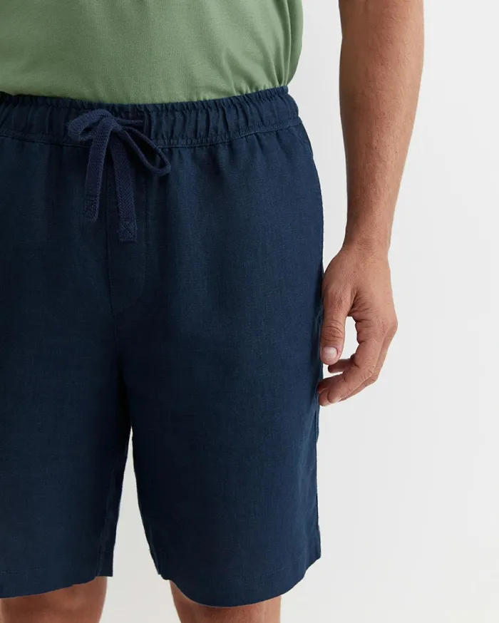 Sportscraft Caffery Linen Short Navy Men Shorts