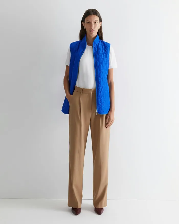 Sportscraft Charlie Quilted Vest Cobalt Women Jackets and Vests