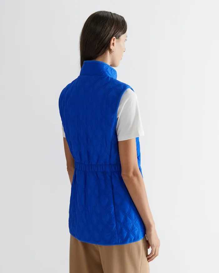 Sportscraft Charlie Quilted Vest Cobalt Women Jackets and Vests