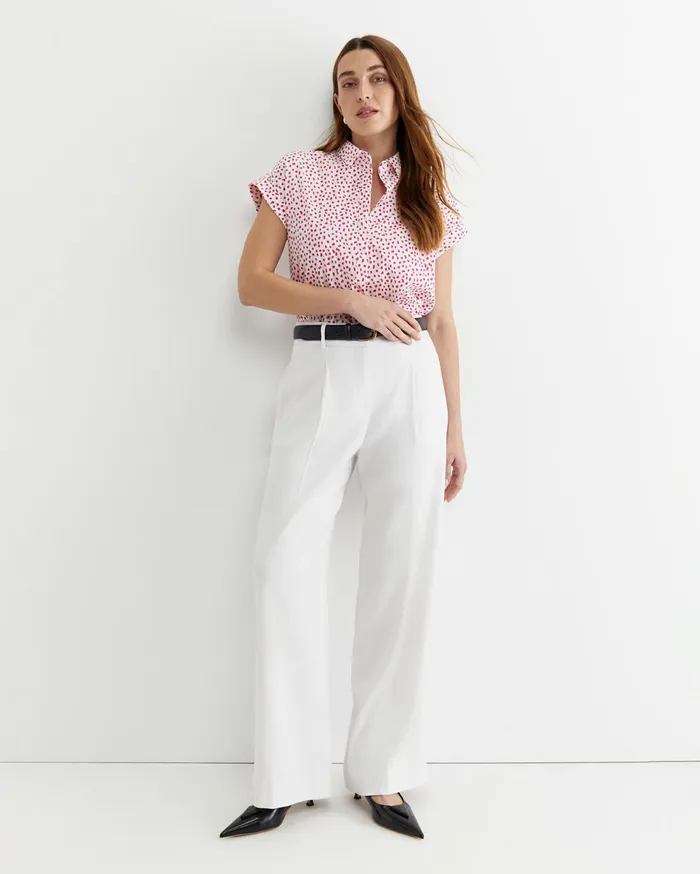Sportscraft Dashy Lily Voile Shirt Whitepink Women Shirts
