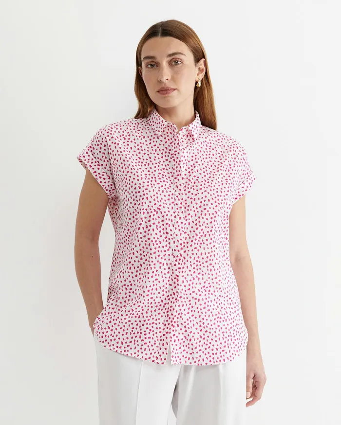 Sportscraft Dashy Lily Voile Shirt Whitepink Women Shirts