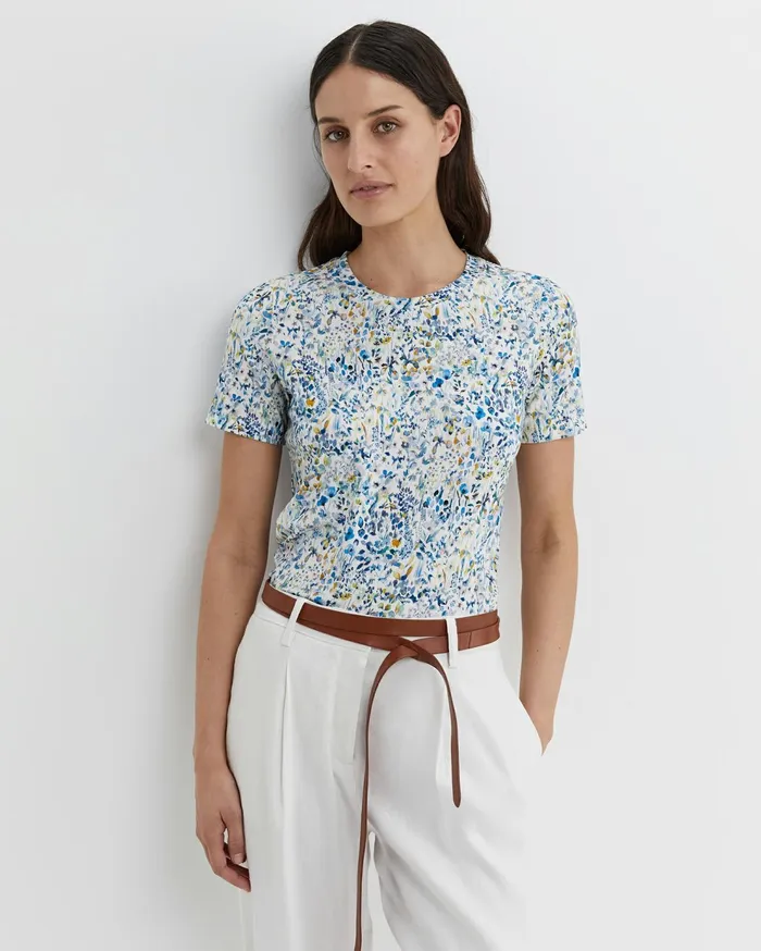 Sportscraft Felda Liberty Tee White Multi Women Tops and Tees