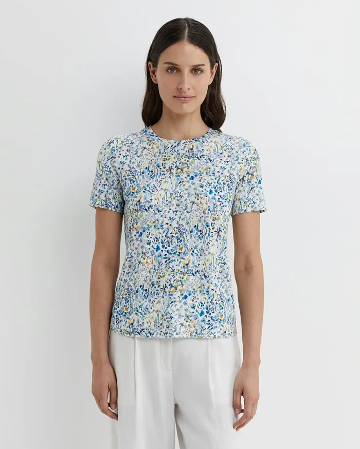 Sportscraft Felda Liberty Tee White Multi Women Tops and Tees