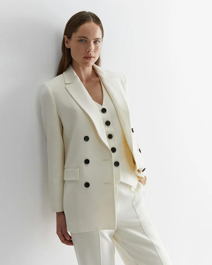 Sportscraft Frankie Twill Coat Winter White Women Jackets and Vests