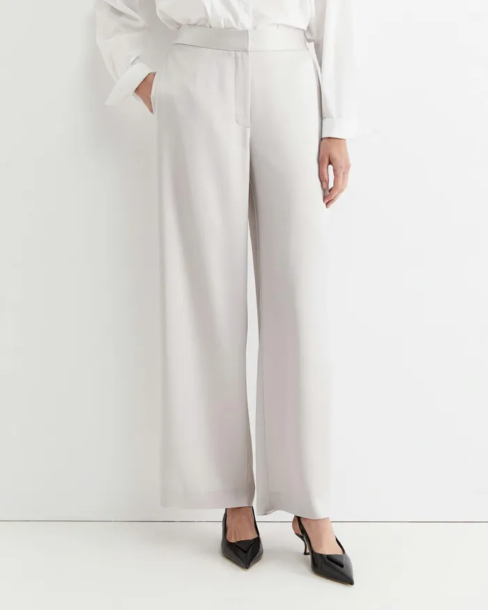 Sportscraft Harlow Sateen Wide Leg Pant Pearl Women Pants