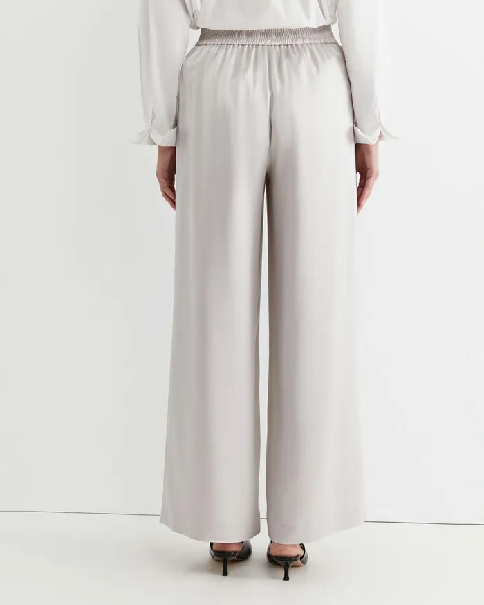 Sportscraft Harlow Sateen Wide Leg Pant Pearl Women Pants