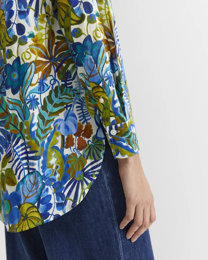 Sportscraft Jungle Long Sleeve Liberty Shirt Blue Multi Women Shirts