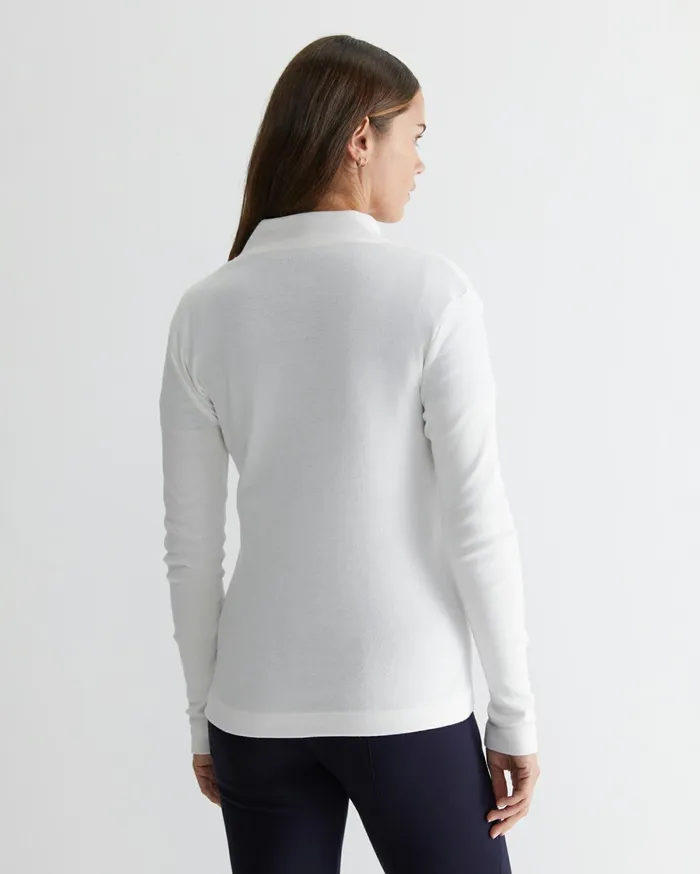 Sportscraft Lucy Funnel Neck Top Ivory Women Tops and Tees