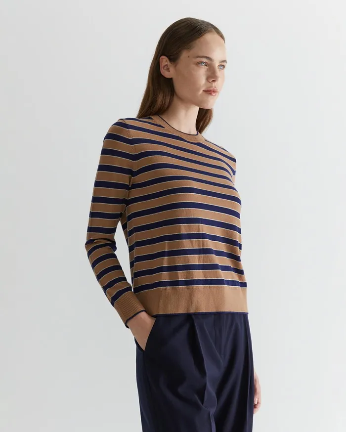 Sportscraft Merino Wool Stripe Knit Stripe Women Knits and Cardigans