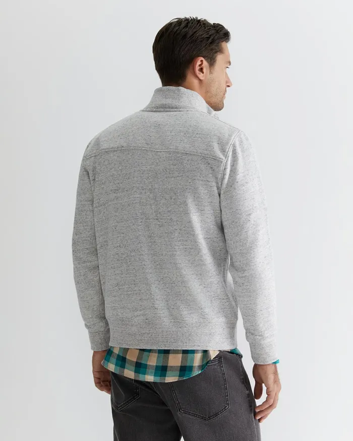 Sportscraft Mont Quarter Zip Oatmeal Men Knitwear