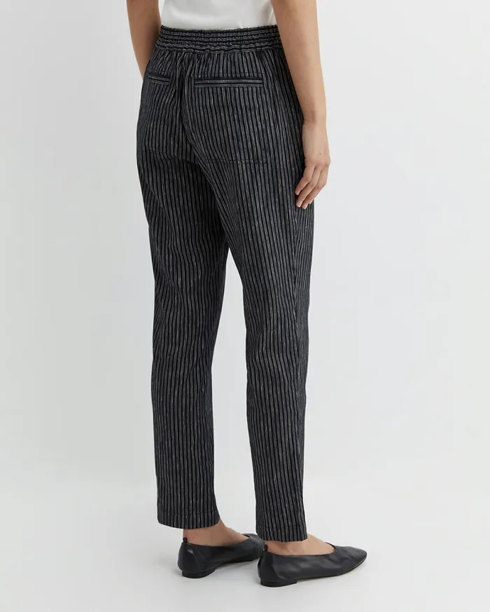 Sportscraft Rosa Stripe Linen Pant Navywhite Women Pants