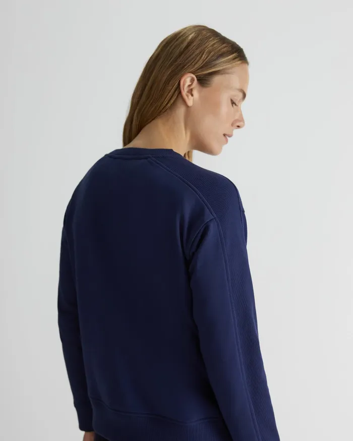 Sportscraft SC Crew Logo Sweat Navy Women Knits and Cardigans