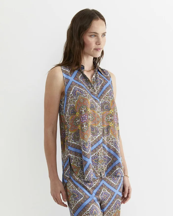 Sportscraft Shawl Sleeveless Liberty Shirt Multi Women Shirts