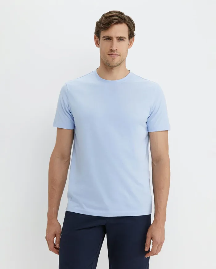 Sportscraft Supersoft Tee Pale Blue Men TShirts and Polos