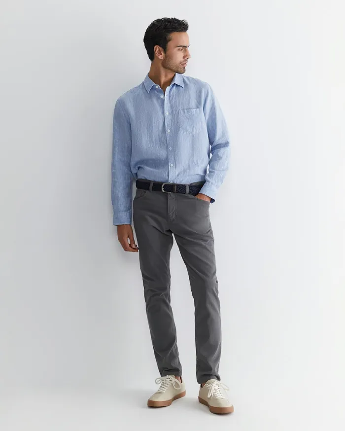 Sportscraft Tapered Bedford Jean Deep Grey Men Pants