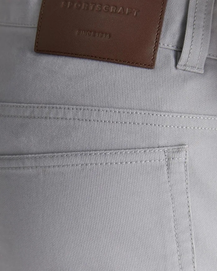 Sportscraft Tapered Bedford Jean Light Grey Men Pants