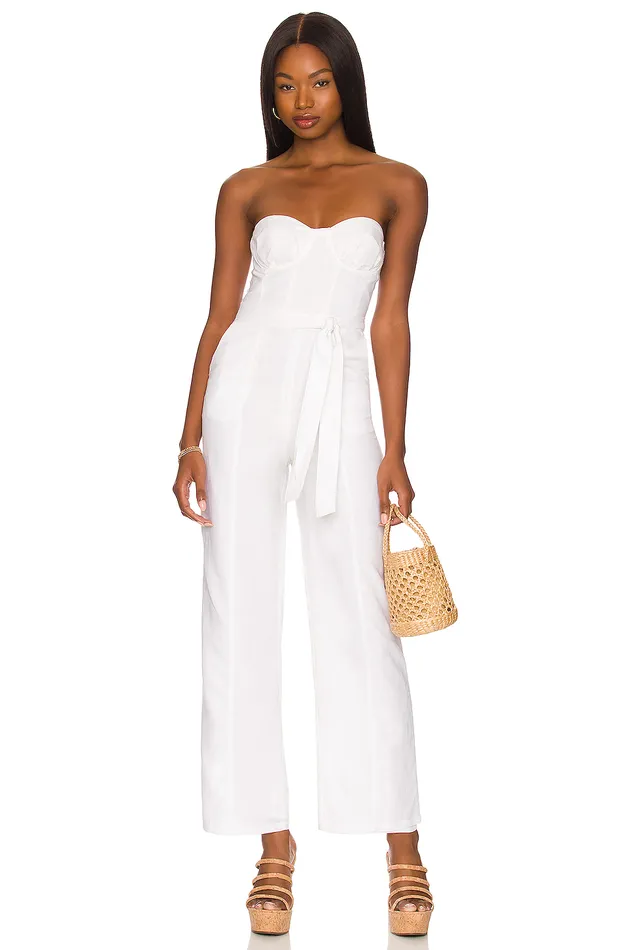 Steph Jumpsuit White Women Lovers and Friends Jumpsuits