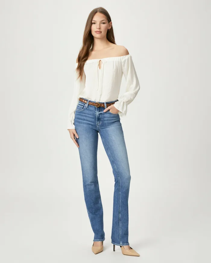 Straight Women PAIGE Exclusive Hoxton 34 Inch Straight Jean 8211 Vantage Distressed