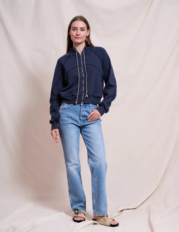 Sundry Clothing Jackets Women Women039s Seamed Zip Up In Deep Navy Deep Navy