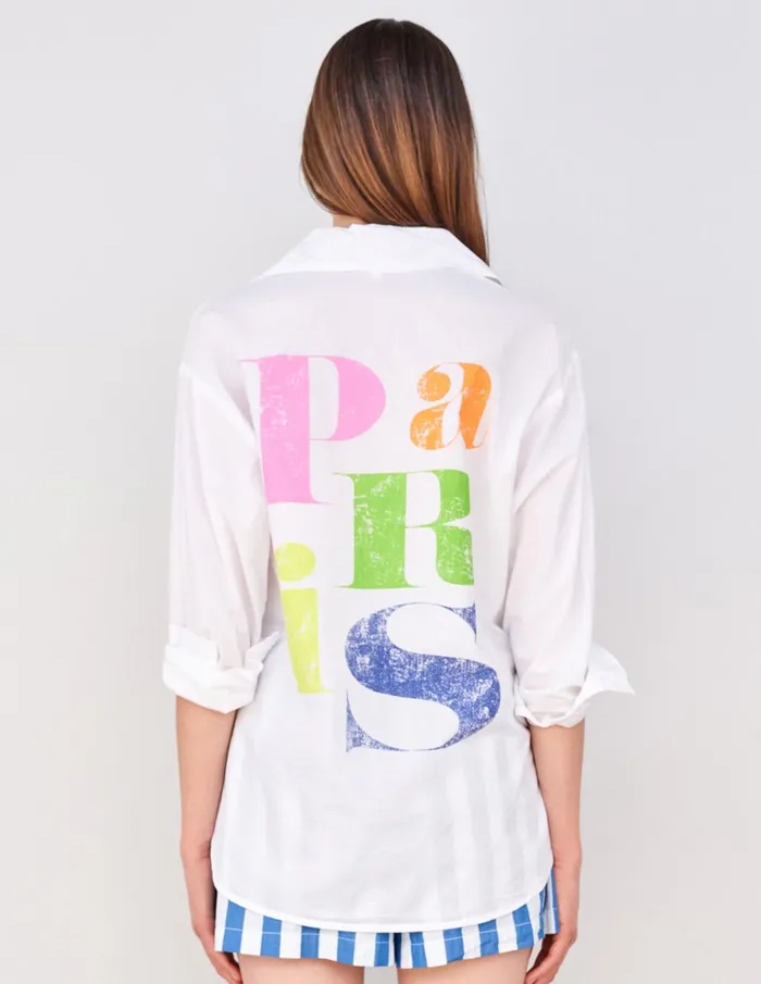 Sundry Clothing Shirting Women Women039s Paris Long Sleeve Button Down In White White