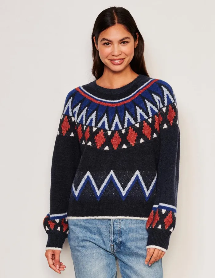 Sundry Clothing Sweaters Women Women039s Fairisle Crew Neck Sweater In Deep Navy Deep Navy Sundry Clothing Sweaters Women Women039s Fairisle Crew Neck Sweater In Deep Navy Deep Navy