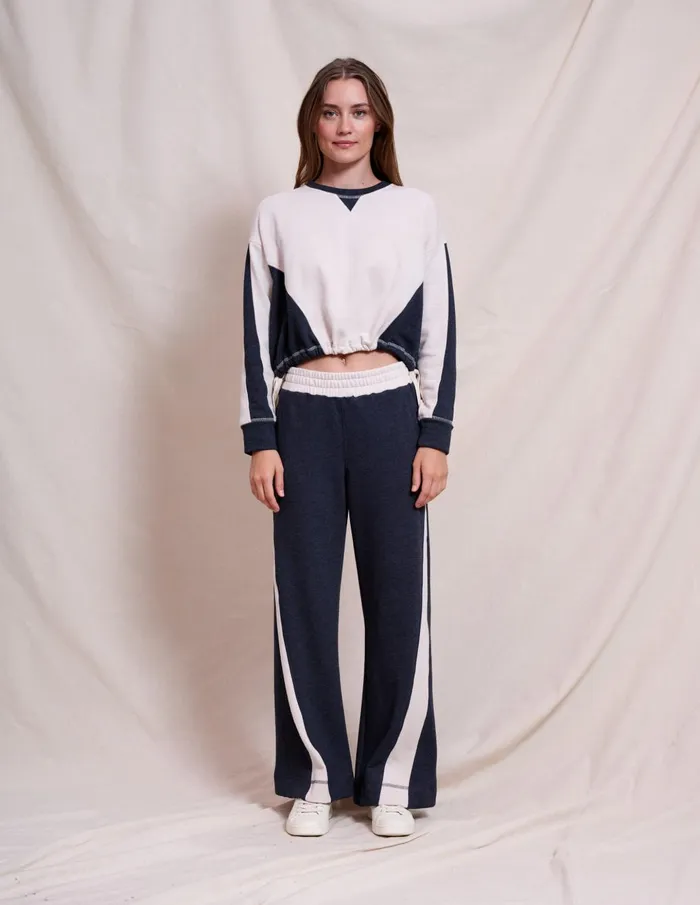 Sundry Clothing Sweatshirts Women Women039s Color Blocked Pullover In Oyster Oyster