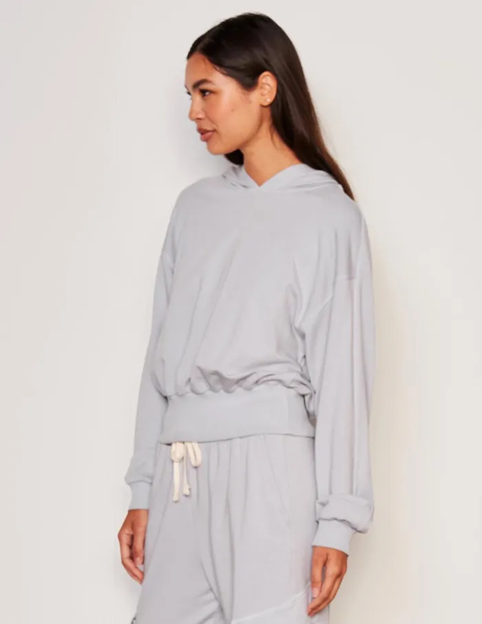 Sundry Clothing Sweatshirts Women Women039s Lounge Banded Hoodie In Blue Linen Blue Linen