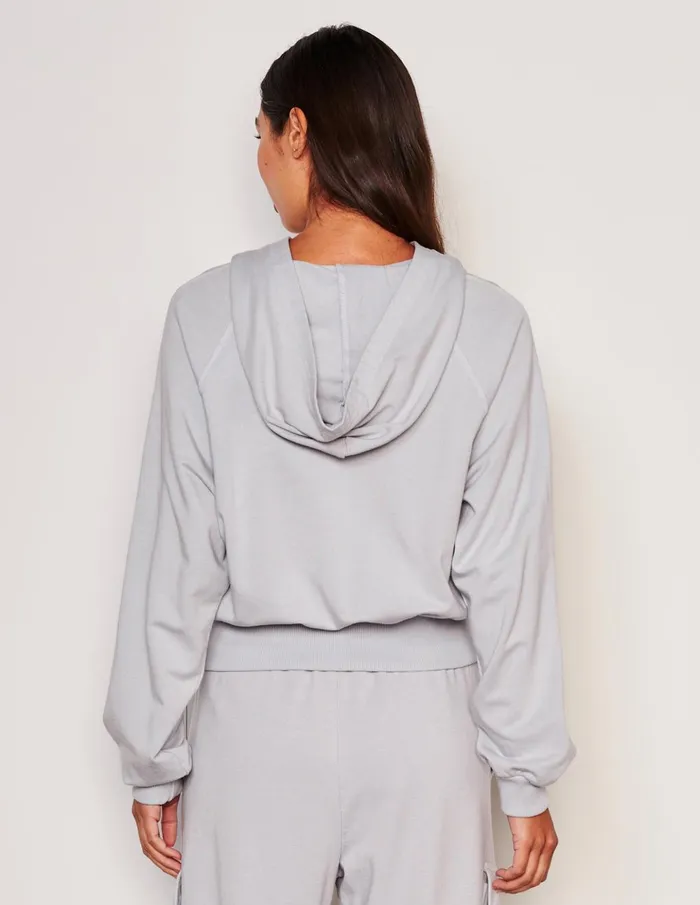 Sundry Clothing Sweatshirts Women Women039s Lounge Banded Hoodie In Blue Linen Blue Linen