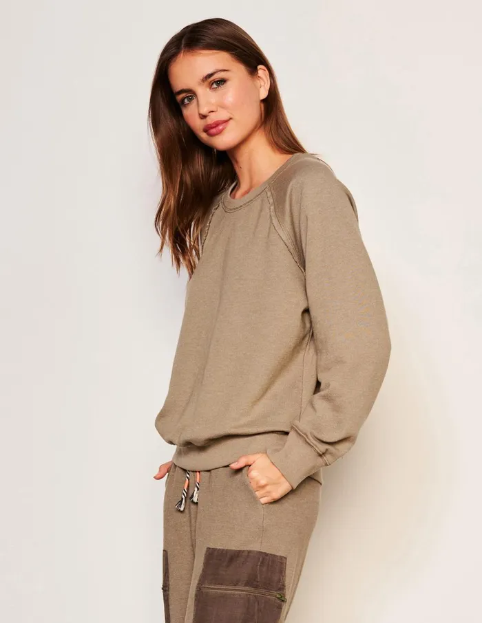 Sundry Clothing Sweatshirts Women Women039s Raglan Sweatshirt In Fern Fern