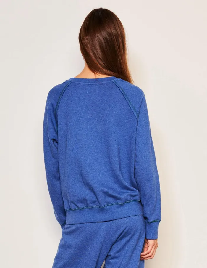 Sundry Clothing Sweatshirts Women Women039s Ski Day Raglan Sweatshirt In Symphony Symphony