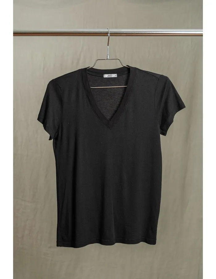 Sundry Clothing Tees Women Butter Soft VNeck In Black Black