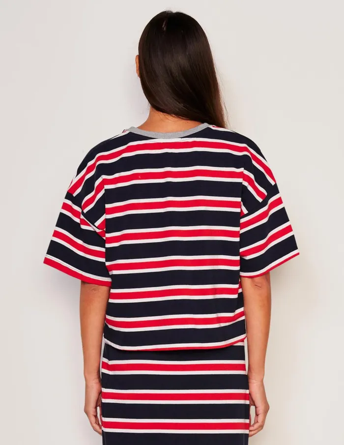 Sundry Clothing Tees Women Women039s Crop Crew Neck Tee In Flare Red Flare Red