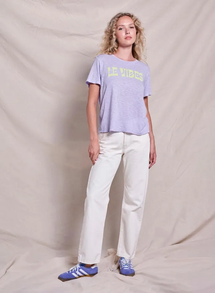 Sundry Clothing Tees Women Women039s Le Vibes Short Sleeve Boxy Crew Tee In Lavender Tint Lavender Tint Sundry Clothing Tees Women Women039s Le Vibes Short Sleeve Boxy Crew Tee In Lavender Tint Lavender Tint