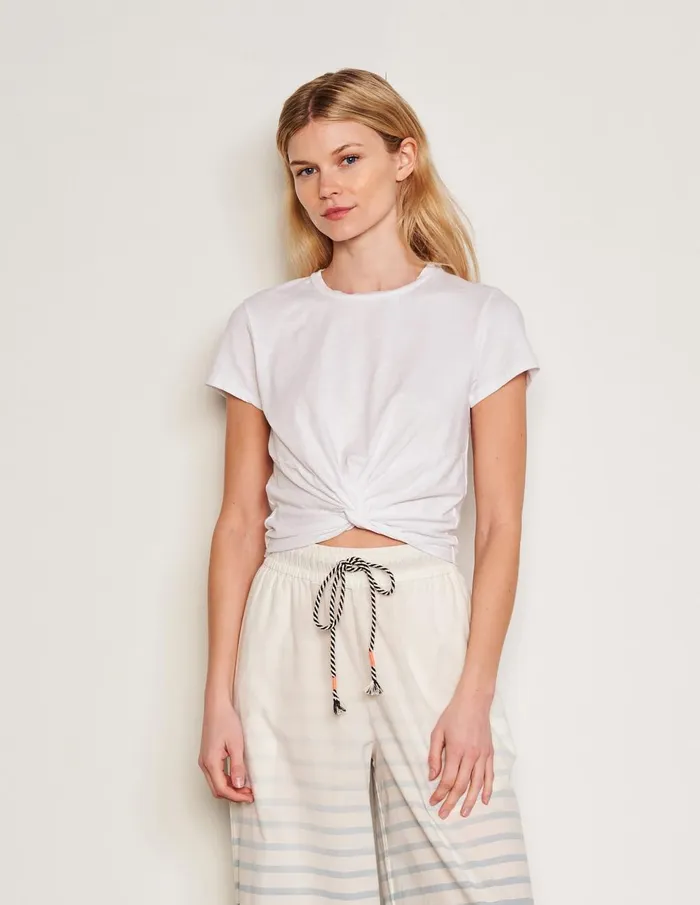 Sundry Clothing Tees Women Women039s Twist Tee In Optic White Optic White