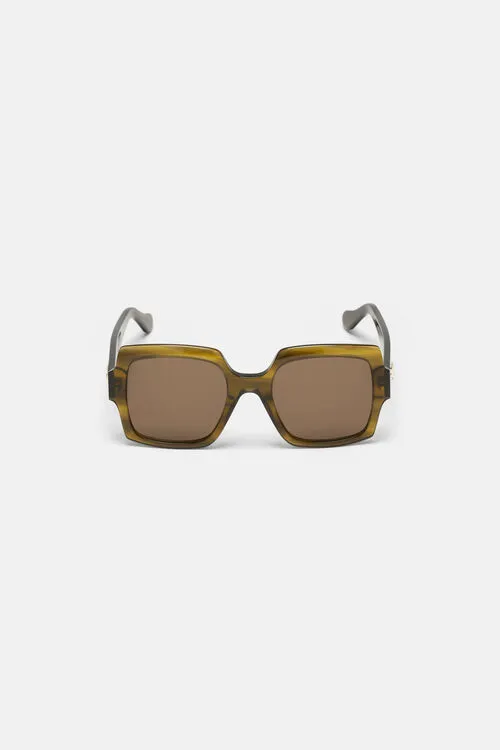 Sunglasses Women Xbarbara Xbarbara Military GreenGold Luisa Spagnoli