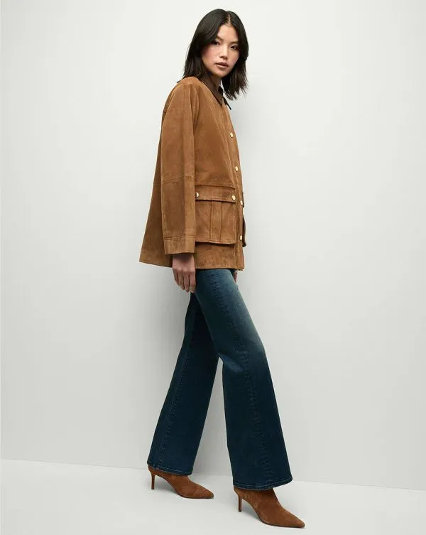 Suz Suede Dickey Chore Coat Whisky Women Veronica Beard Jackets and Outerwear Suz Suede Dickey Chore Coat Whisky Women Veronica Beard Jackets and Outerwear