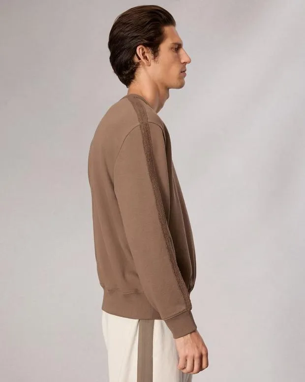 SweatersSweatshirts rag and bone Men RawEdge Cotton Sweatshirt BrownSmoke Grey