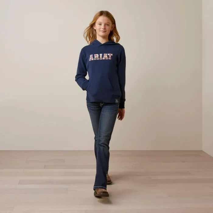Sweatshirts and Hoodies Kids Ariat 3D Logo 20 Hoodie Navyred Sweatshirts and Hoodies Kids Ariat 3D Logo 20 Hoodie Navyred