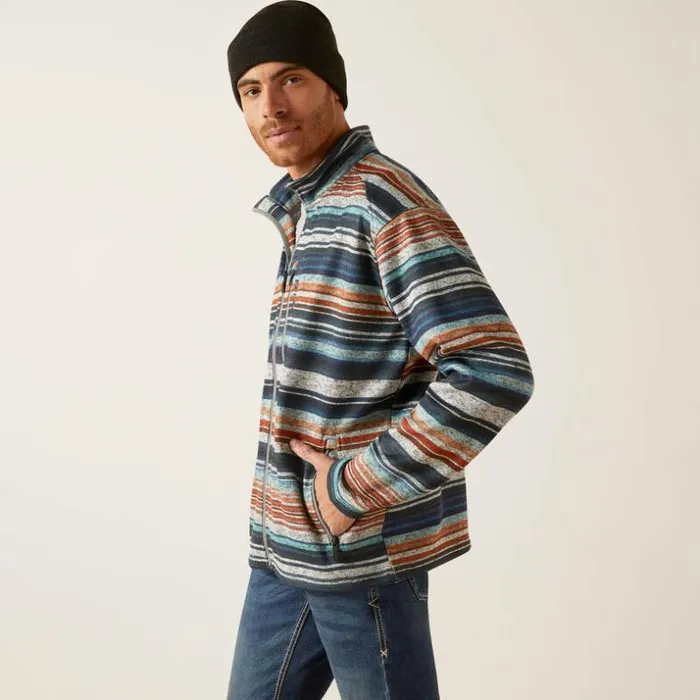Sweatshirts and Hoodies Men Ariat Caldwell Full Zip Jetty Gray Heather
