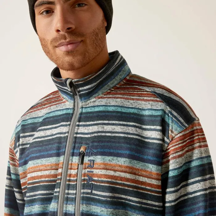 Sweatshirts and Hoodies Men Ariat Caldwell Full Zip Jetty Gray Heather Sweatshirts and Hoodies Men Ariat Caldwell Full Zip Jetty Gray Heather